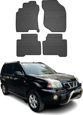 Obrázek produktu pro 2001-2008 Nissan X-Trail T30 podlahové rohože gumové černé 4 ks
