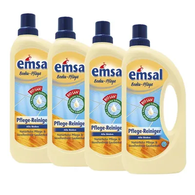 Produktbild von 4x emsal Boden-Pflege Pflege Reiniger 1 Liter mit Biosan - Natürliche Pflege
