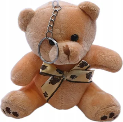 Immagine prodotto di Grande orsacchiotto di peluche portachiavi colorato - Morbido portachiavi da borsa e grazioso regalo