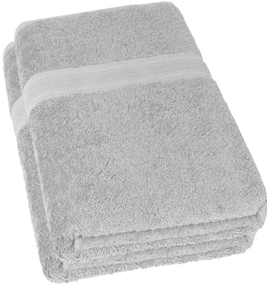 Produktbild von Saunatuch 500gsm Silber grau 80 X 200 CM (2 PC PACK)