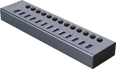 Immagine prodotto di Hub Orico Bt2U3-13Ab 13X Usb-A 3.0 con interruttori - Grigio