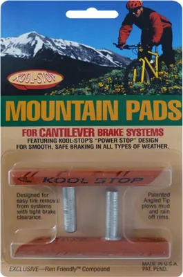 Produktbild von Kool-Stop Bremsschuhe C1 MTB Cantilever, contoured L=78mm asymm. für Aluminium-Felgen salmo