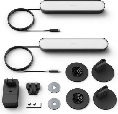 Imagen del producto de Philips Hue Play Lightbar, paquete doble, LED, color negro