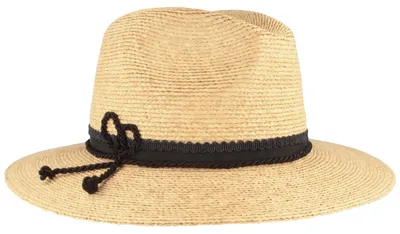 Stroh-Trachtenhut aus hochertigem Raffia mit Kordel und UV Schutz von Hut-Breiter in beige