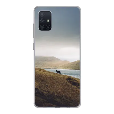 Produktbild von MuchoWow® Handyhülle Schutzhülle Hülle für Samsung Galaxy A71 Pferd - Berg - Landschaft Silikon Softcase Handy Hülle - Kartenbesitzer