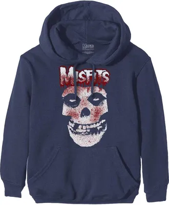 Image de Misfits - Sweat à capuche homme/femme unie RO4695 (L) (Bleu marine)