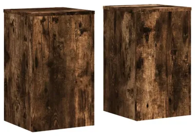 Immagine prodotto di vidaXL Supporto per piante 2 pz. Rovere affumicato 30x30x50 cm Materiale a base di legno