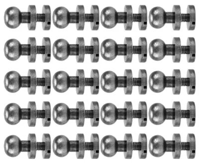 Produktbild von Monk Rivets Brass Round Head Stud Screws Nails Luggage Jewelry Hardware Accessories7x6mm