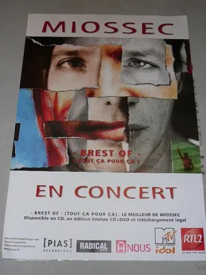 Image de MIOSSEC - tout ça pour ça - AFFICHE / POSTER - 70x100cm