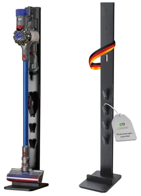 Staubsaugerständer für Dyson V6–V15, Gen5, Aluminium, schwarz