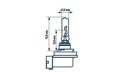 Image de 1x NARVA H9 Ampoule feu de route 12V 65W PGJ19-5 Halogène 48077