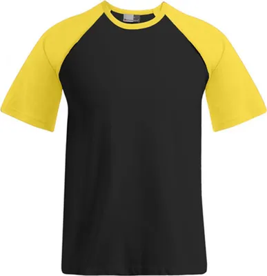 Produktbild von Raglan Baseball T-Shirt Herren, Schwarz-Charcoal, M