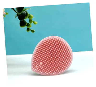 Produktbild von 2 Stück Handshampoo Massagebürste für Kopf und Gesicht mit Silikonreinigungsbürste