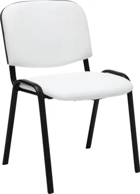 Produktbild von CLP Stuhl Ken Kunstleder stapelbar und mit modernem Design weiß