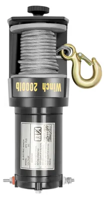 Image de Treuil électrique - 12 V - 0,4 kW - Télécommande - Câble en acier - Moteur en cuivre pur - Noir