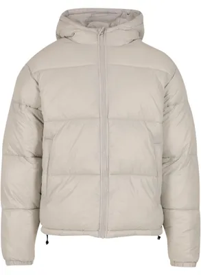 Zdjęcie produktu dla Bunda Urban Classics Shiny Puffer Jacket With Hood lightasphalt - XXL