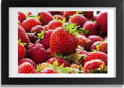 Produktbild von Bild 30x20 MDF-Rahmen, Wandkunst Erdbeeren