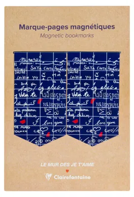 Produktbild von Clairefontaine 10x 2 magnetische Lesezeichen 10,5x15,5cm - 116325C