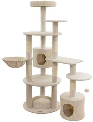 Produktbild von Kerbl 86224, Katzenkratzbaum, Freistehend, Beige, 1640 mm
