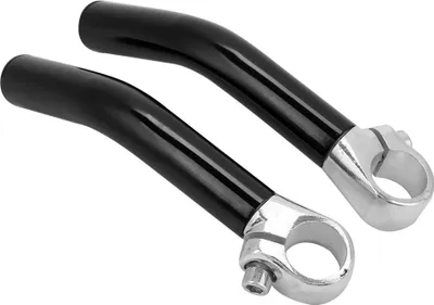 Produktbild von Fahrradlenker-Endstücke - 1 Paar aus Aluminiumlegierung, schwarz, für Mountainbike und Rennrad, inklusive Griffstopfen für mehr Komfort