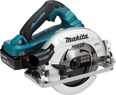 Produktbild von Makita DHS 782 PT2J Akku Handkreissäge 36V (2x18V) 190 mm Brushless im Makpac + 2x 5,0 Ah Akku + Doppelladegerät