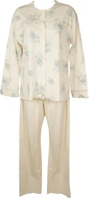 Immagine prodotto di Pigiama donna cotone manica lunga pantalone lungo aperto con bottoni RAGNO articolo N76832, Taglia 54, Cotone 100%
