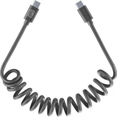 Produktbild von Cellularline USB-C Spiralkabel 1,2 m Typ-C Schwarz