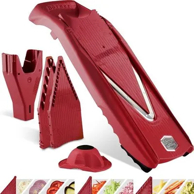 Image de Coupe-légumes Famanu, ensemble de 5 pièces - Rouge