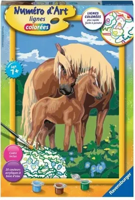 Produktbild von Zahlenkunst - groß - Stolze Pferde - Ravensburger