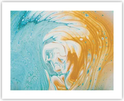 Produktbild von Poster - Poster ohne Rahmen - Abstraktion verschüttet Farben - 50x40 cm - Wand Bild - Wanddeko - Wandbilder - Kunstposter - Wandposter - Bilder - Kunstdruck - Wanddekoration - P2XAA50x40-4742