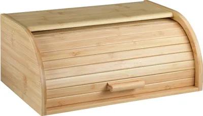 Image de KESPER Plateau à pain avec couvercle roulant 40 X 17 X 27 cm Bambou 58582
