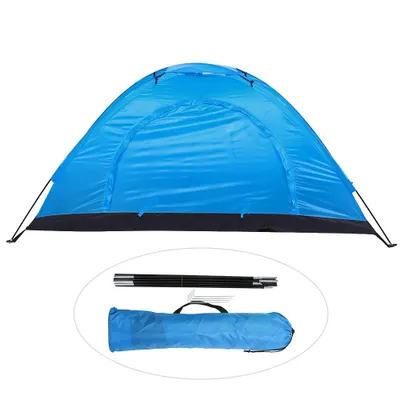 Obrázok produktu pre Outdoorový vodotesný stan pre jednu osobu na kempovanie, rybárčenie, horolezectvo (modrý )