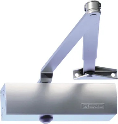 Produktbild von GEZE Türschließer TS 1500 EN 3-4 mit Gestänge, Festellung Türbeschlag silber