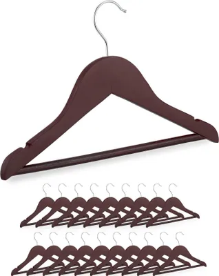 Image de Lot de 20 cintres en bois pour enfants