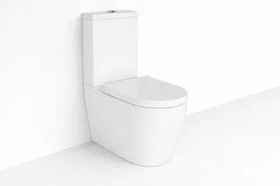 Produktbild von Stand-WC Taharet Duschwc  mit Spülkasten komplett Set neu inkl. Softclose Absenkautomatik 63cmToilette weiß
