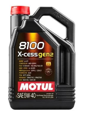 Produktbild von 5 Liter MOTUL 5W-40 8100 X-CESS GEN2 BMW Longlife-01 MB 229.5 MB 226.5 Porsche A40 Renault RN0700 Renault RN0710 VW 502 00 VW 505 00 Fiat 9.55535-H2 Fiat 9.55535-M2 Fiat 9.55535-N2 Fiat 9.55535-Z2 GM LL-B-025 PSA B71 2296