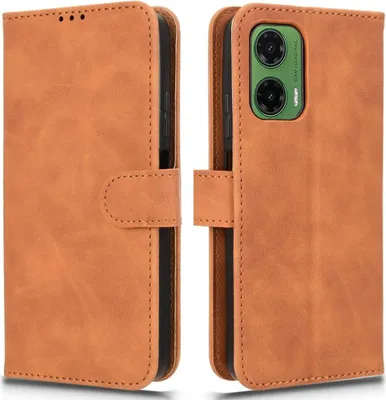 Produktbild von Motorola Moto G35 Hülle - Coverup Klapphülle - Braun