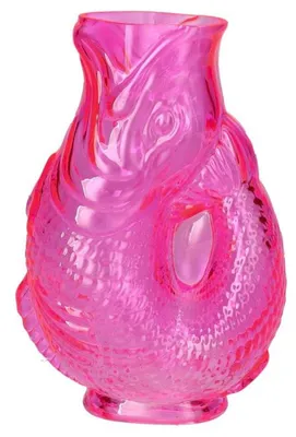 Produktbild von Gift Company Vase Fischvase Jacquard Pink (16cm)