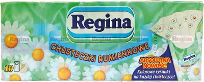 Zdjęcie produktu dla Regina, Rumiankowe Chusteczki higieniczne, 10 sztuk