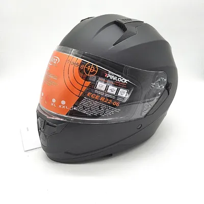 Produktbild von VINZ Kennet Integralhelm Sonnenblende Motorrad Helm Vollvisierhelm 59 bis 60cm