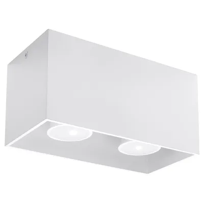 Zdjęcie produktu dla Reflektor spot QUAD biały 2xGU10x40W metal wym:10x20x10cm IP20 Sollux Lighting