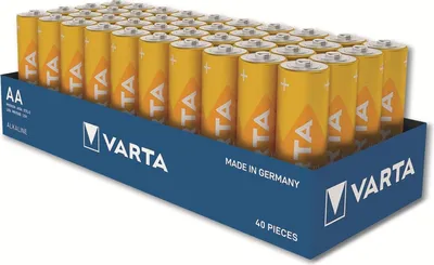 Produktbild von VARTA Batterie Alkaline, Mignon, AA, LR06, 1.5V, Longlife, Tray (40-Pack)
