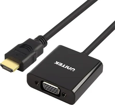Obrázek produktu pro UNITEK Y-6333, HDMI, 3ˌ5 mm, VGA, Černá