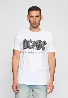 Image de Mr. Tee ACDC Back In Black Tee blanc - XL
