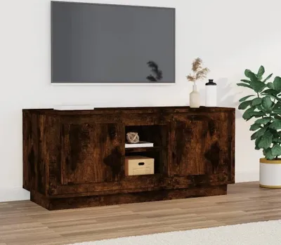 Produktbild von The Living Store TV-Schrank Räuchereiche 102x35x45 cm Holzwerkstoff