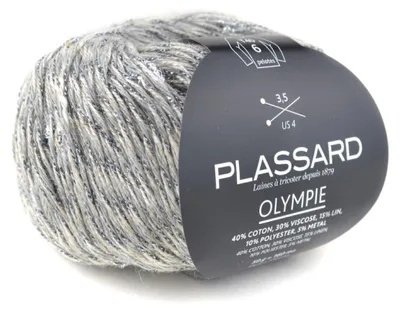 Produktbild von Strickgarn Olympie Hellgrau 160m