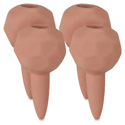 Produktbild von Relaxdays Bewässerungskugeln Ton, 4er Set, Durstkugeln Ø 6cm, Keramik, dosierte Bewässerung für Topfpflanzen, terracotta