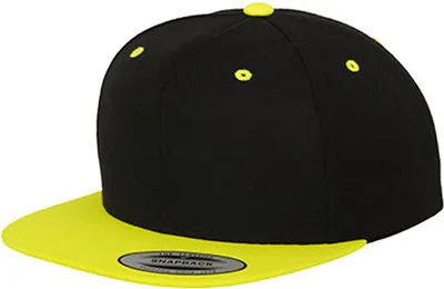 Produktbild von FLEXFIT 6089MT | Classic Snapback 2-Tone Cap - Farbe: Black/Neon Yellow - Größe: One Size
