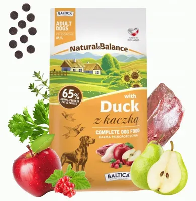 Productafbeelding van BALTICA NATURAL&BALANCE Eend, maat M/L, 3 kg - hondenvoer