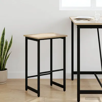 Image de Maison Exclusive - Tabouret de bar en chêne Sonoma, dimensions 40 x 32 x 64 cm, matériau : bois composite